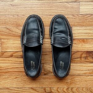 G.H. Bass, Black Men's Larson Lug Weejun Loafers Shoes, Size 9.0